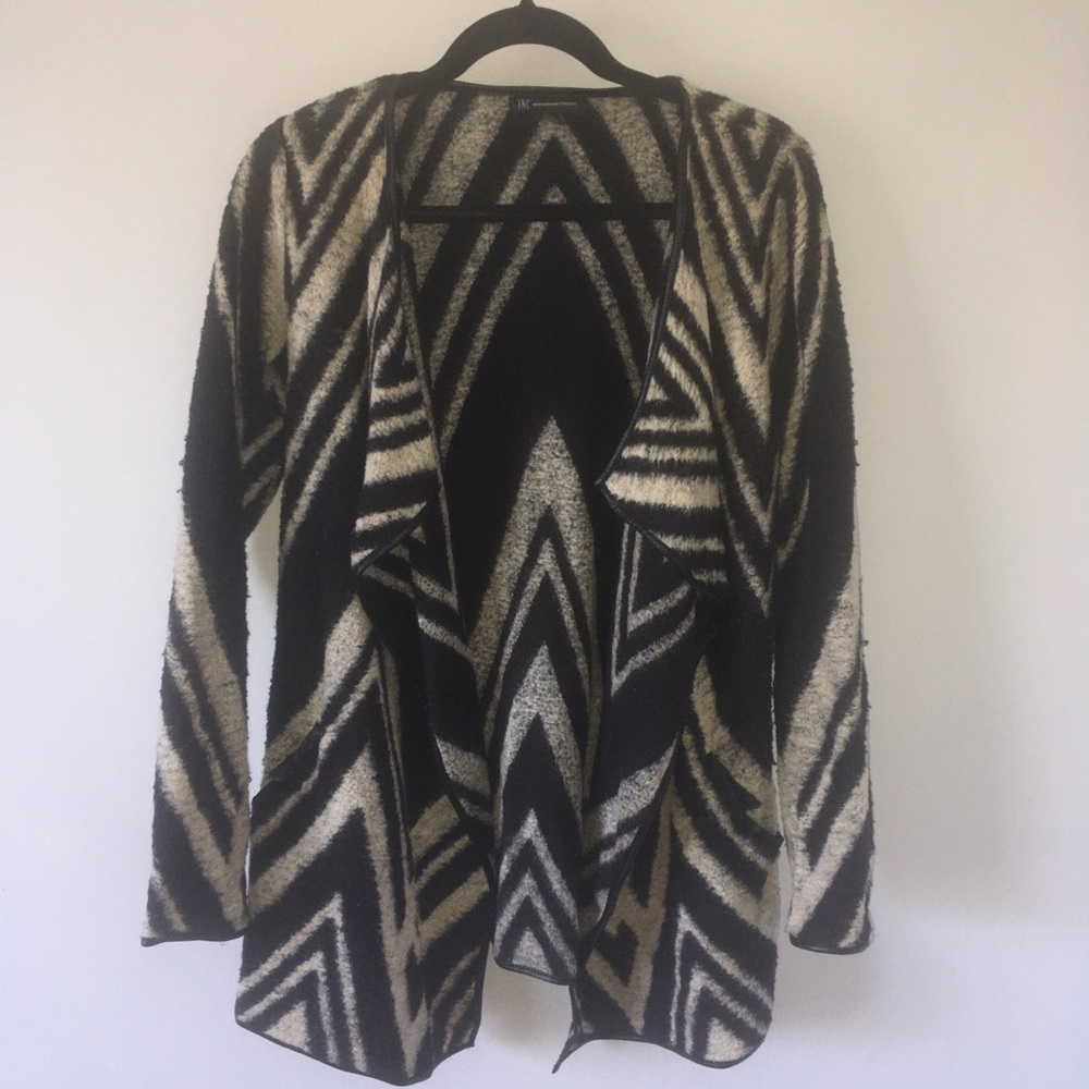 INC Chevron cardigan